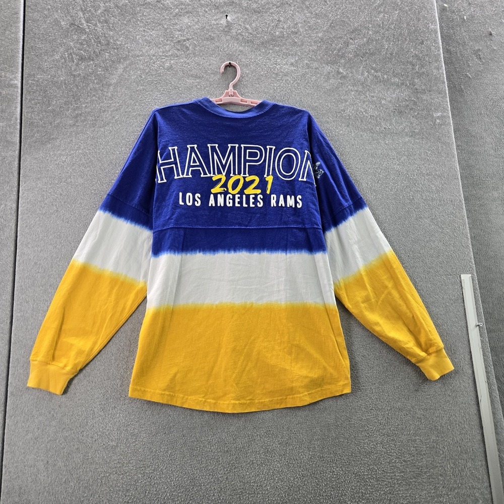 Los Angeles Rams Women Shirt 2XL Ombre Fanatics Colorblock Arch‎ Champions 2021